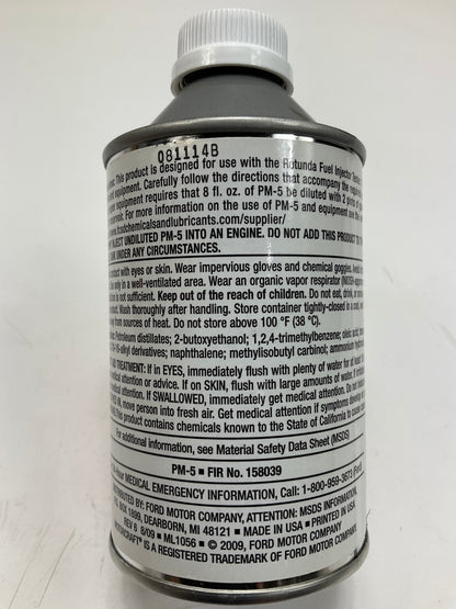 Motorcraft PM5 Power Flush Injector Fluid, 8oz Can, Use W/ Fuel Injector Machine