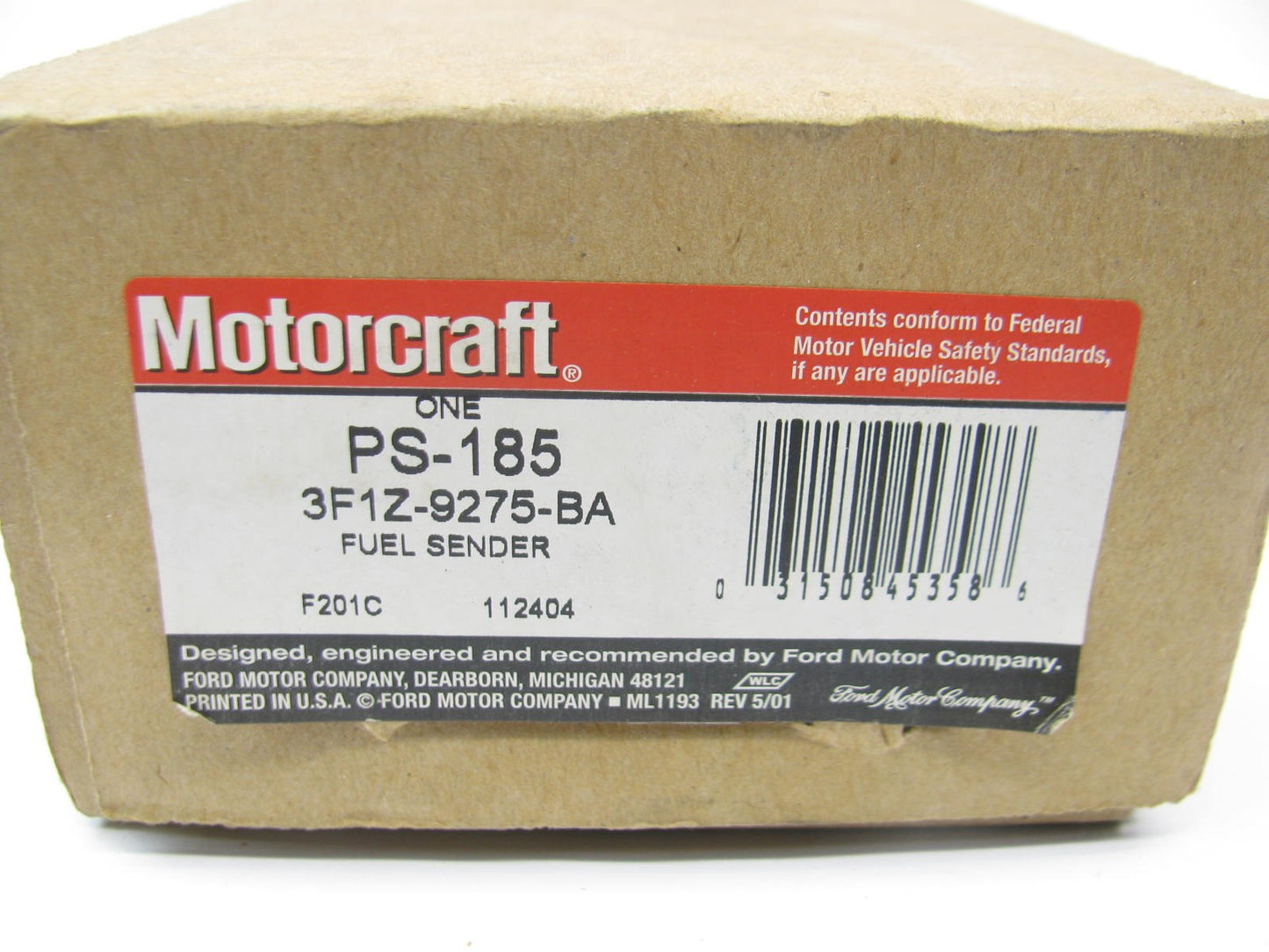 NEW GENUINE Motorcraft PS-185 Fuel Gas Gauge Level Sender - 2001-2005 Taurus