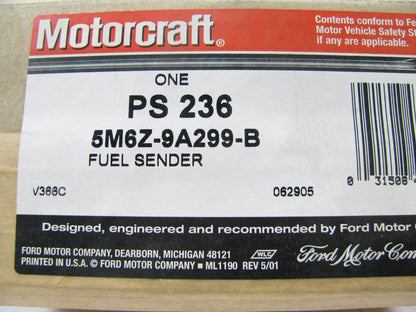 NEW Motorcraft PS236 Fuel Level Sender for 05-06 Escape 06 Mariner HYBRID ONLY