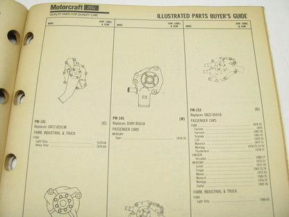 Motorcraft PW200K Water Pump Catalog - Jan 1991 - 30 Pages