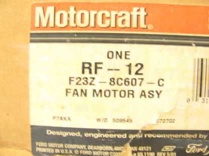 Motorcraft RF-12 Engine Cooling Fan Assembly For 1992-1994 Tempo & Topax 2.3L