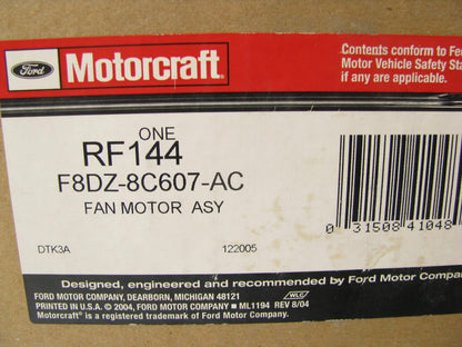 Motorcraft RF144 Left Electric Cooling Fan 1998-2003 Taurus DURATEC DOHC V6