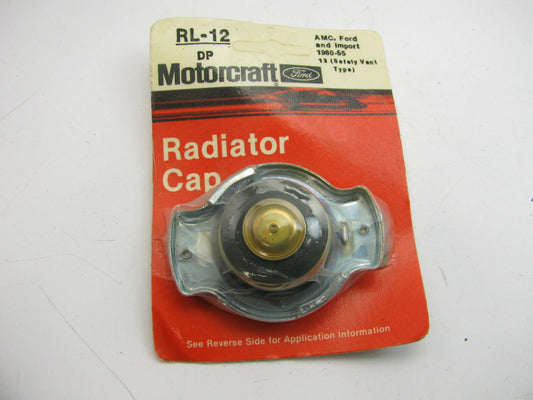 Motorcraft RL-12 / C1UZ-8100-A Safety Release Radiator Cap - 13 PSI