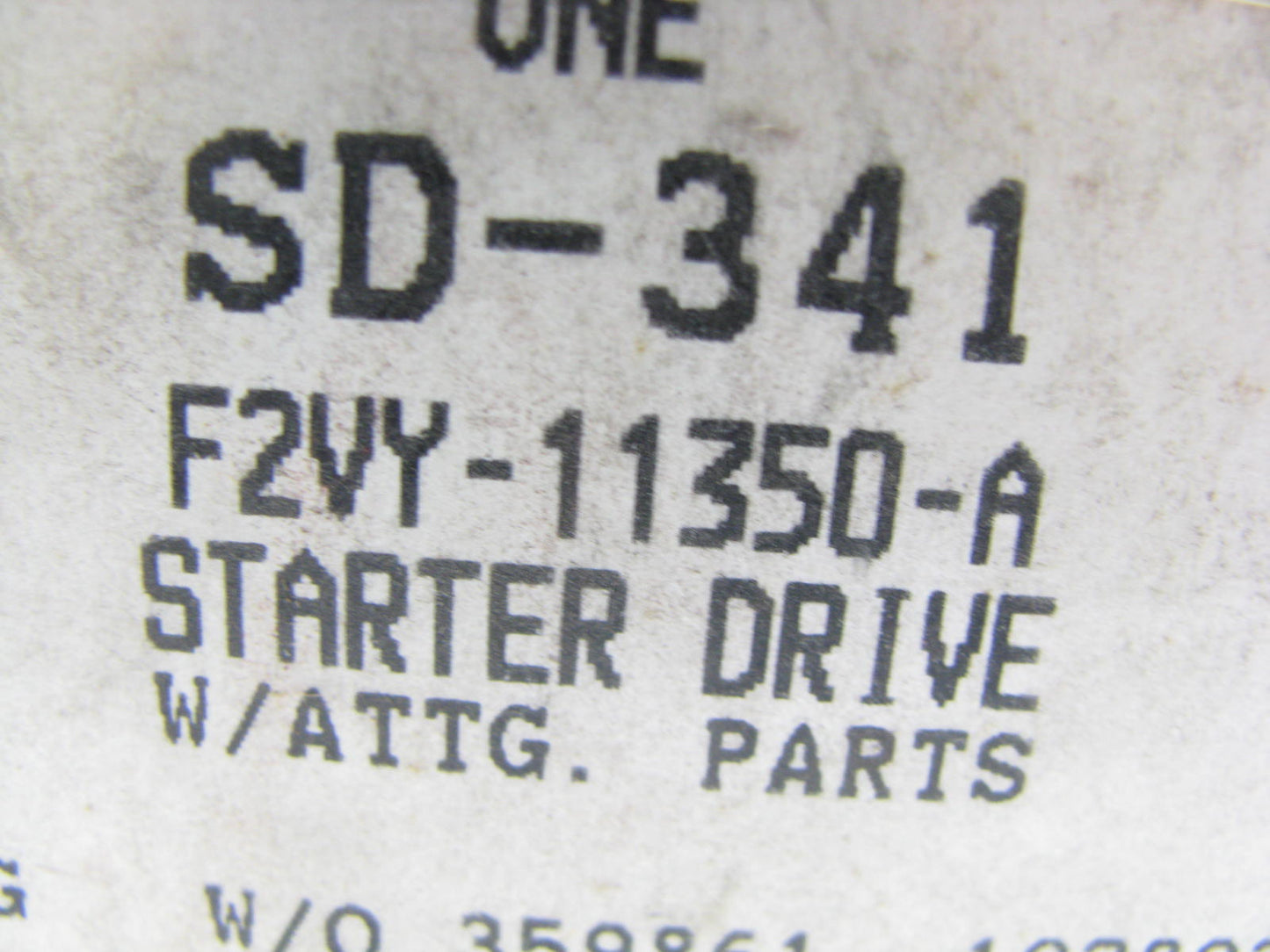 Motorcraft SD-341 Starter Drive Gear - F2VY-11350-A