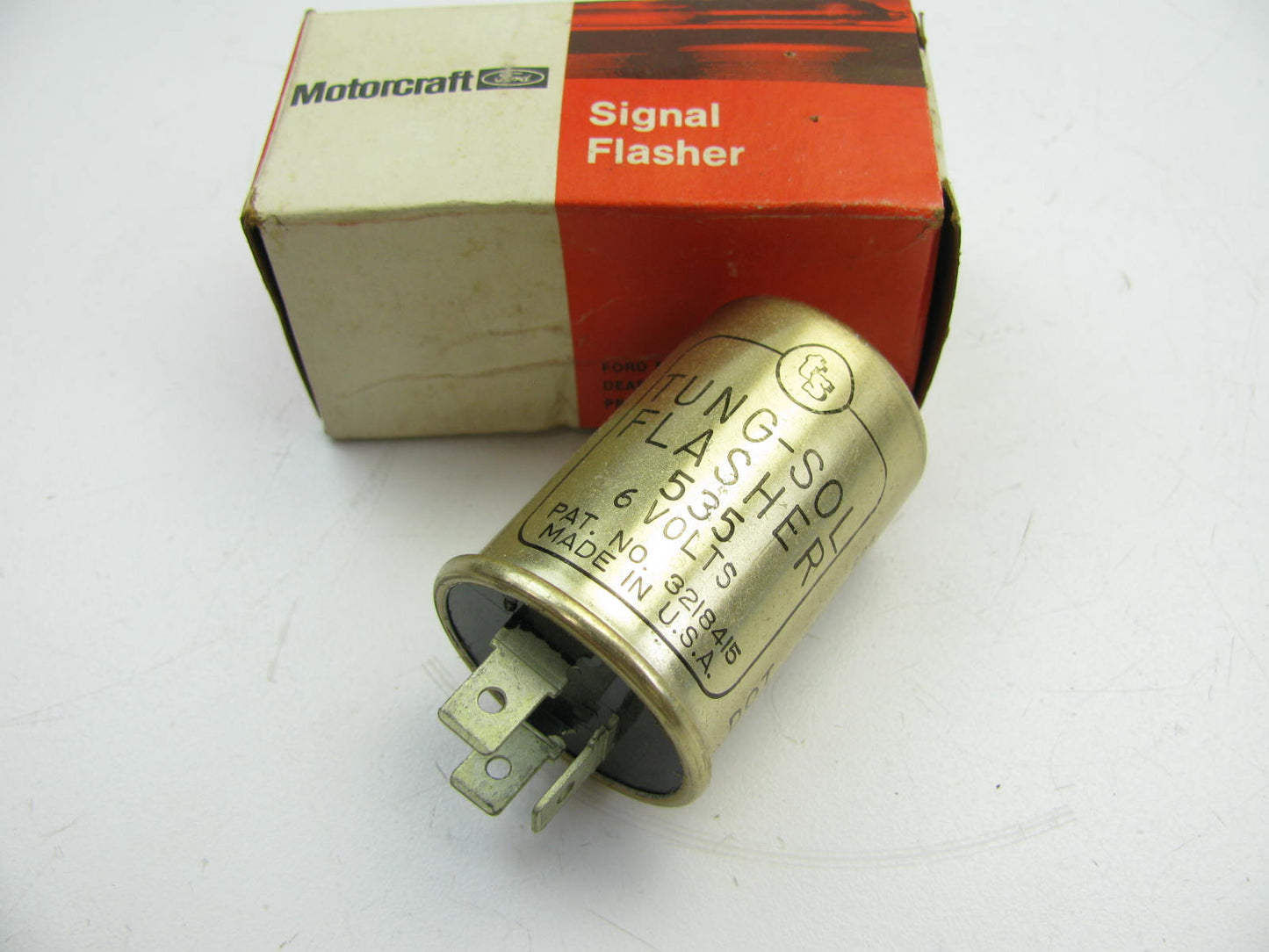 NOS OEM Motorcraft SF535A 6V Flasher Relay - 1955-1966 Thunderbird A9AZ-13350-B