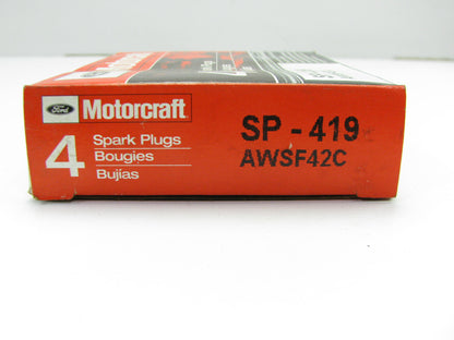 (4) Motorcraft SP-419 Spark Plugs