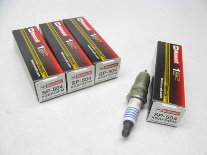 (4) Motorcraft SP-504 Ignition Spark Plugs - AGSF34FM