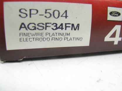 (4) Motorcraft SP-504 Ignition Spark Plugs - AGSF34FM