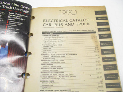 Motorcraft SP200Z Electrical Parts Catalog For Car, Bus & Truck - 1990 259 Pages