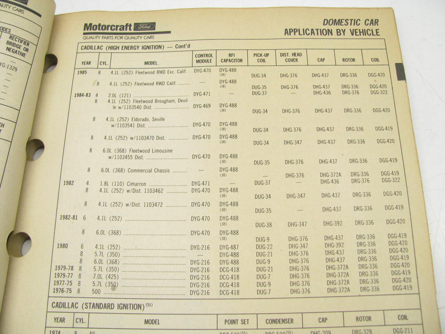 Motorcraft SP200Z Electrical Parts Catalog For Car, Bus & Truck - 1990 259 Pages