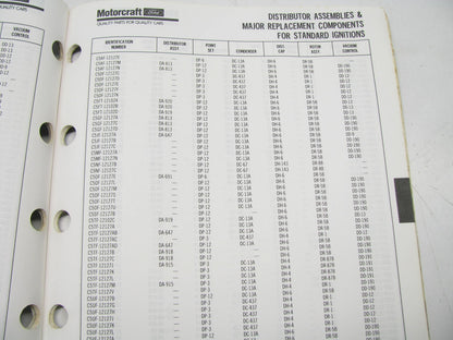 Motorcraft SP500J Alternator, Distributor & Starter Catalog - Jan 1991, 44 Pages