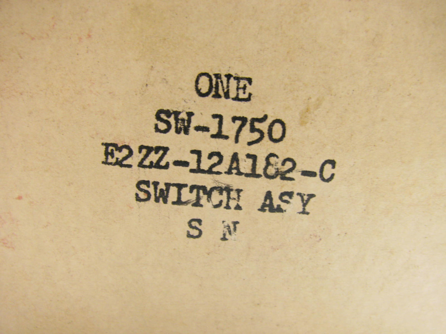 NEW Motorcraft SW-1750 Vacuum Distributor Modulator Valve Switch E2ZE-12A182-C1A