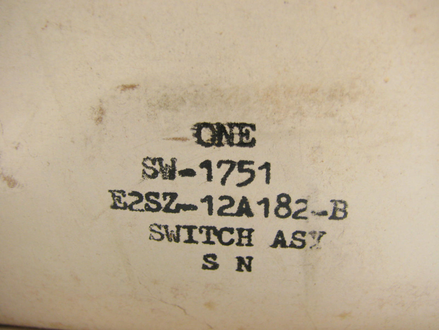 Motorcraft SW-1751 Distributor Modulator Valve Switch 1982 Thunderbird 3.8L CALI