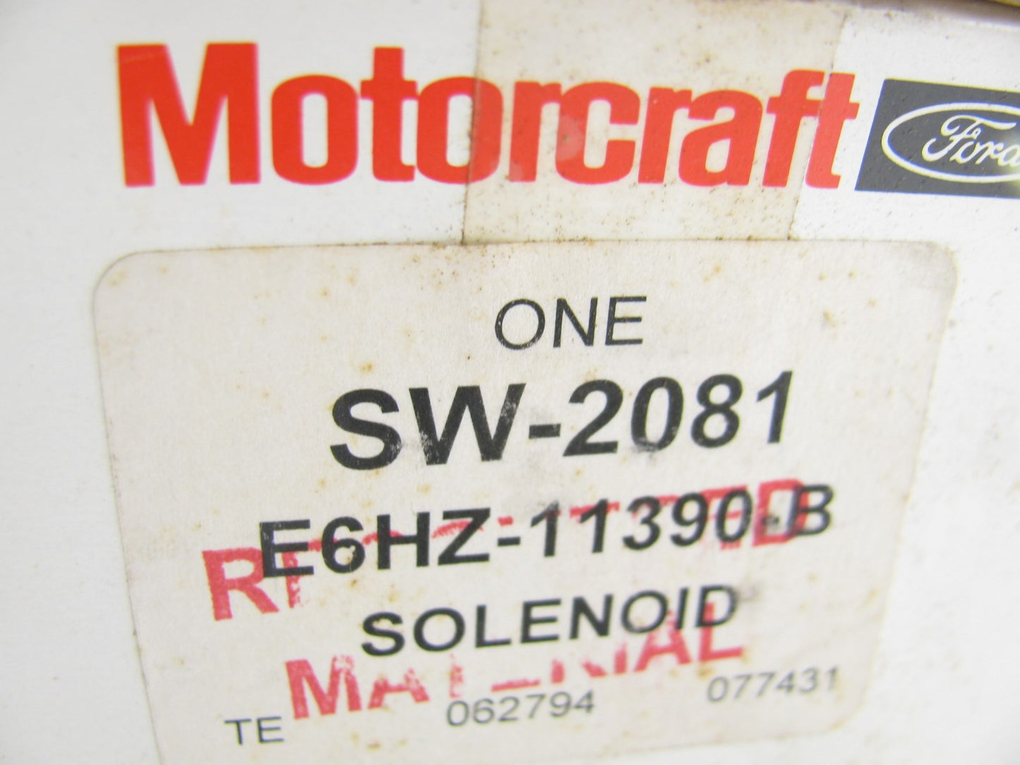 NEW GENUINE OEM Motorcraft SW-2081 Starter Solenoid Switch E6HZ-11390-B