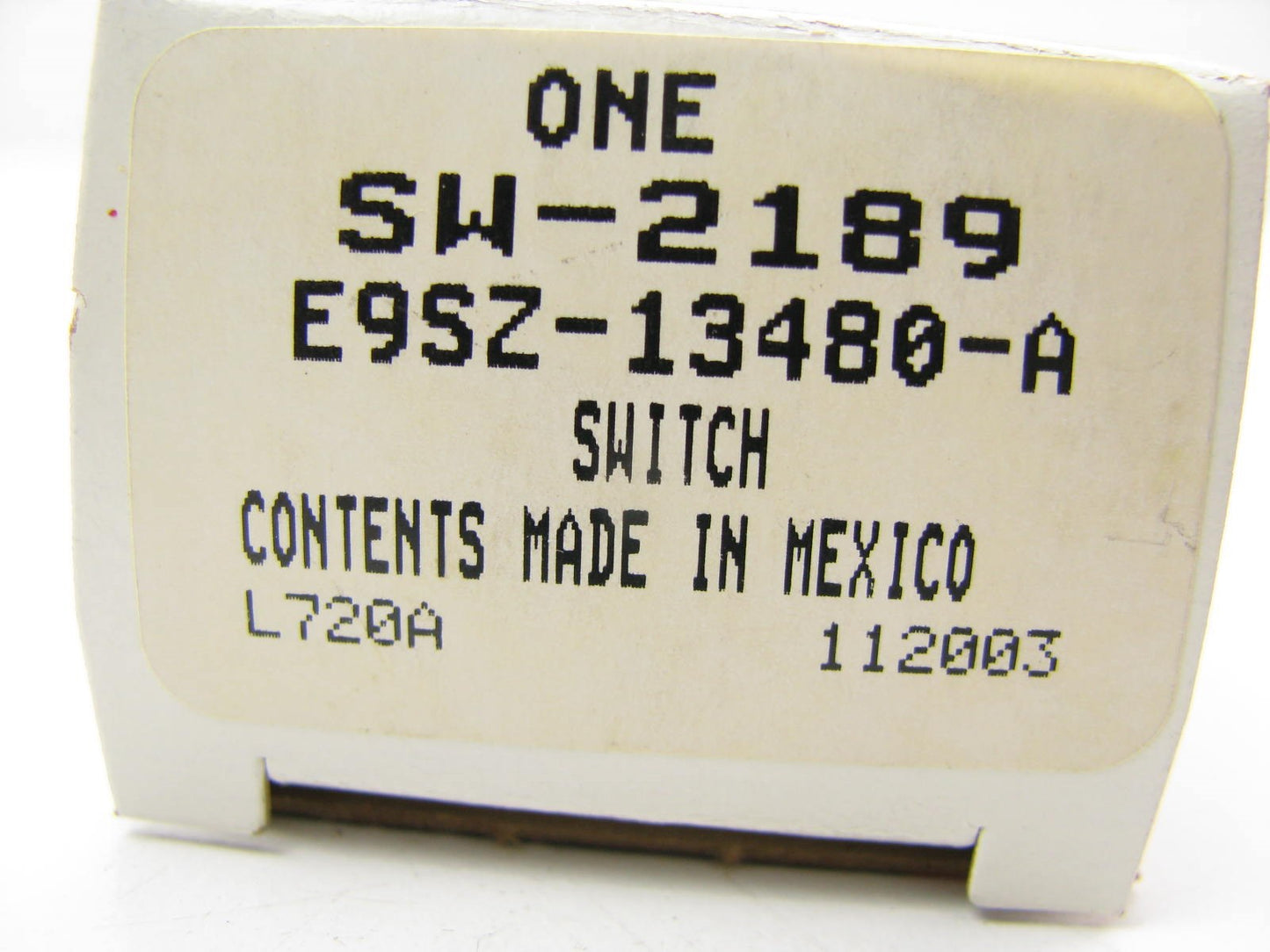 Motorcraft SW-2189 Brake Light Stop Light Switch - 1989-97 Thunderbird, Cougar