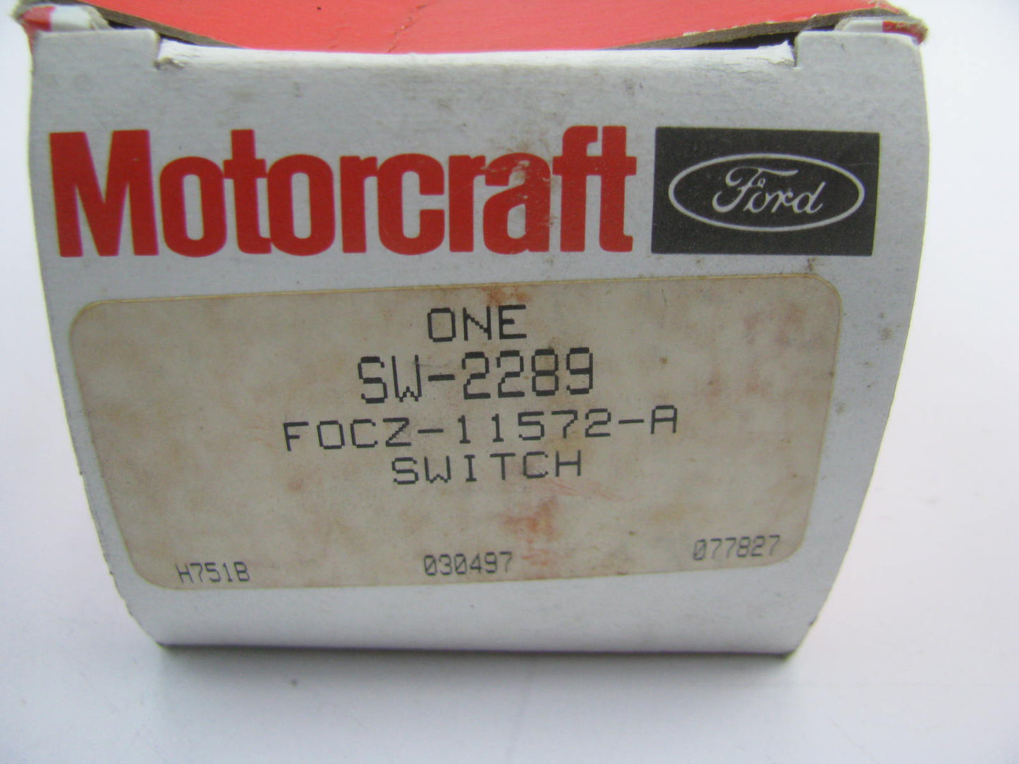 Motorcraft SW-2289 Ignition Starter Switch 1991-1994 Escort Tracer 1.8L 1.9L
