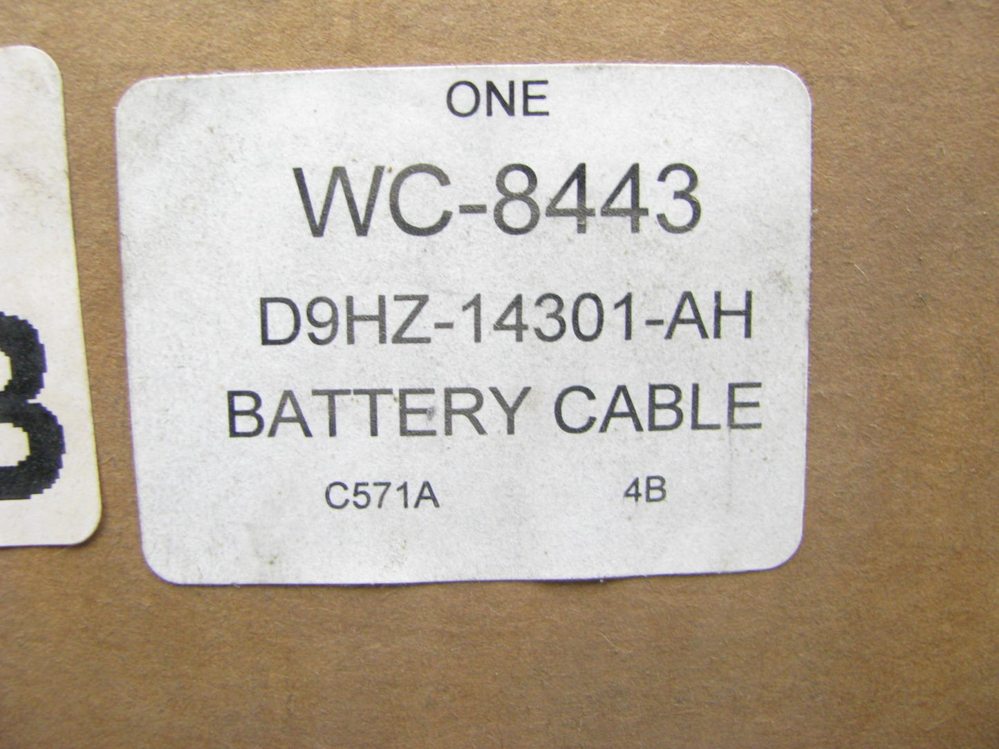 Motorcraft WC8443 Battery Cable (Ground) Ford Cargo L LN Series D9HZ-14301-AH