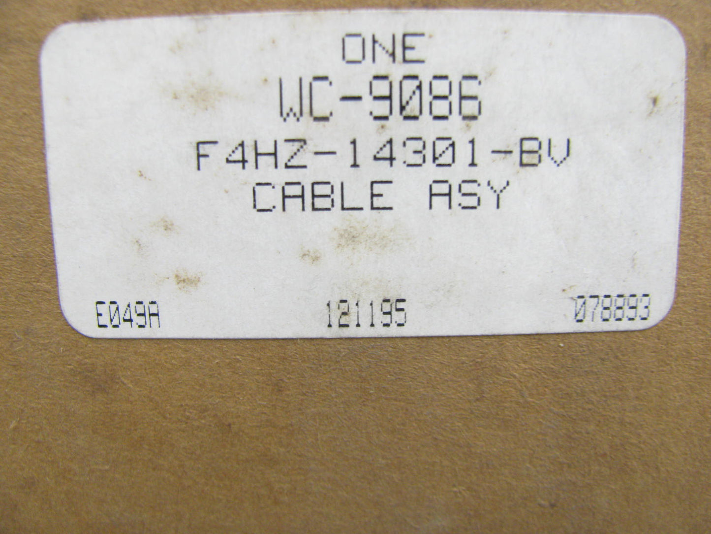 Motorcraft WC9086 Ford Heavy Truck 21'' Battery Cable OEM Ford F4HZ-14301-BV