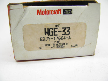 NEW GENUINE OEM Motorcraft WGE-33 Windshield Washer Pump E9JY-17664-A
