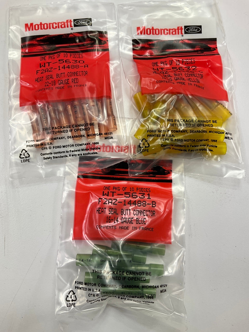 NOS Motorcraft Pro Wire Wiring Harness Repair Took Kit W/ Heat Shrink Connectors