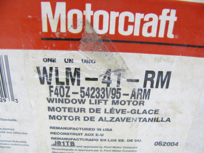 Motorcraft WLM-41-RM Reman Rear Left Power Window Motor 1988-1994 Continental