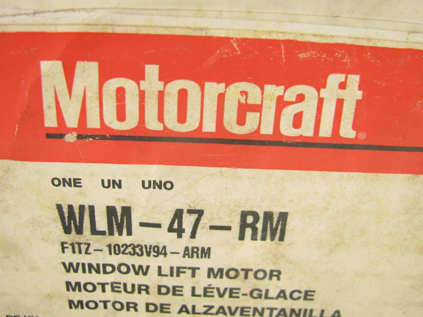 Reman OEM Motorcraft Front Right Power Window Motor WLM-47-RM