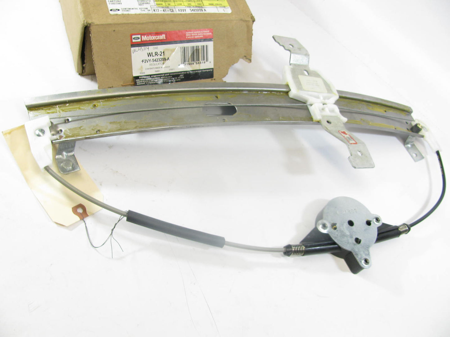 Motorcraft WLR-21 Front Left Window Regulator For 1990-1994 Lincoln Town Car
