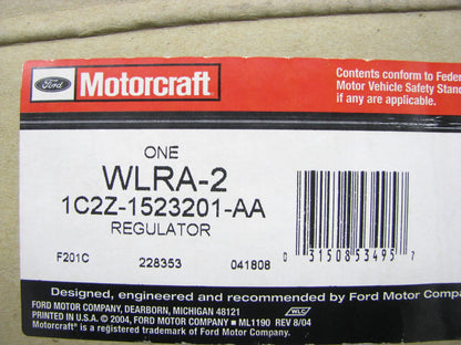 Motorcraft WLRA-2 Front Left Door Window Regulator & Motor