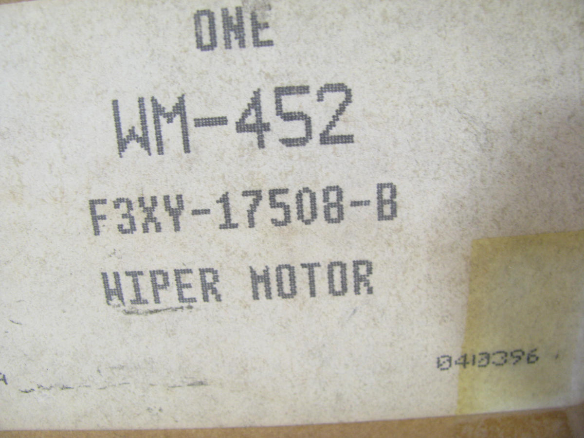 Motorcraft WM452 Rear Wiper Motor 1993 Mercury Villager Opening Rear Window