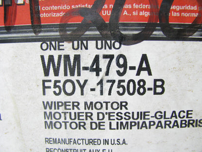 New OEM Motorcraft WM-479-A Windshield Wiper Motor Lincoln Continental 95-97