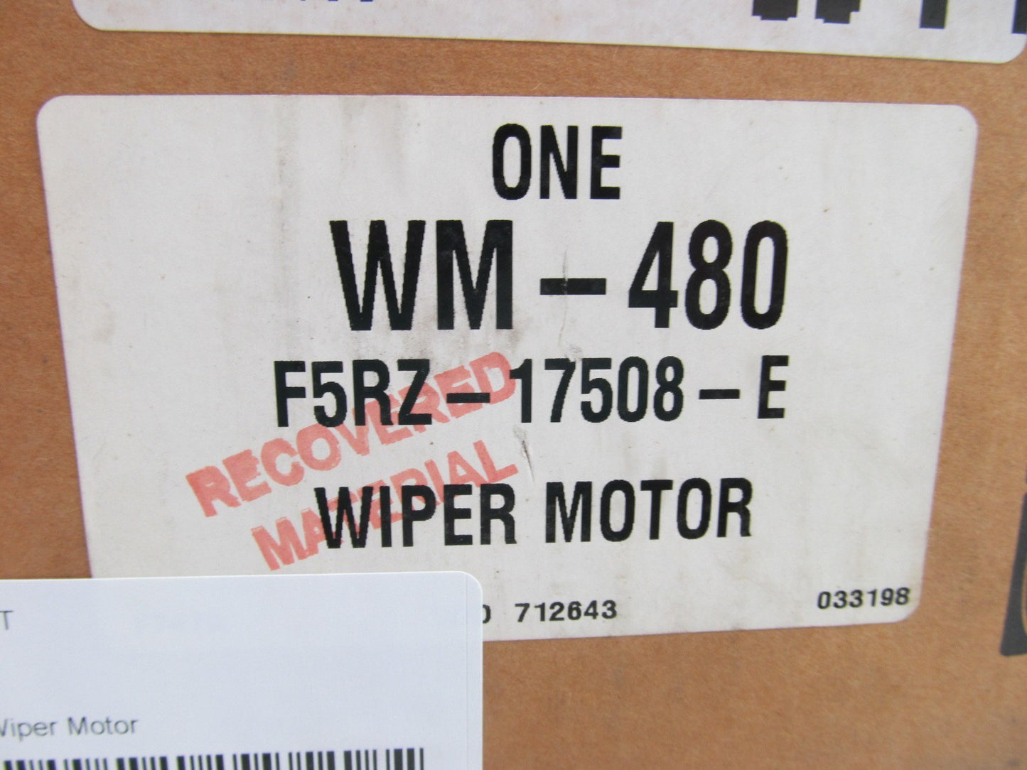 NEW GENUINE Motorcraft WM-480 Windshield Wiper Motor For 95-97 Mercury Mystique