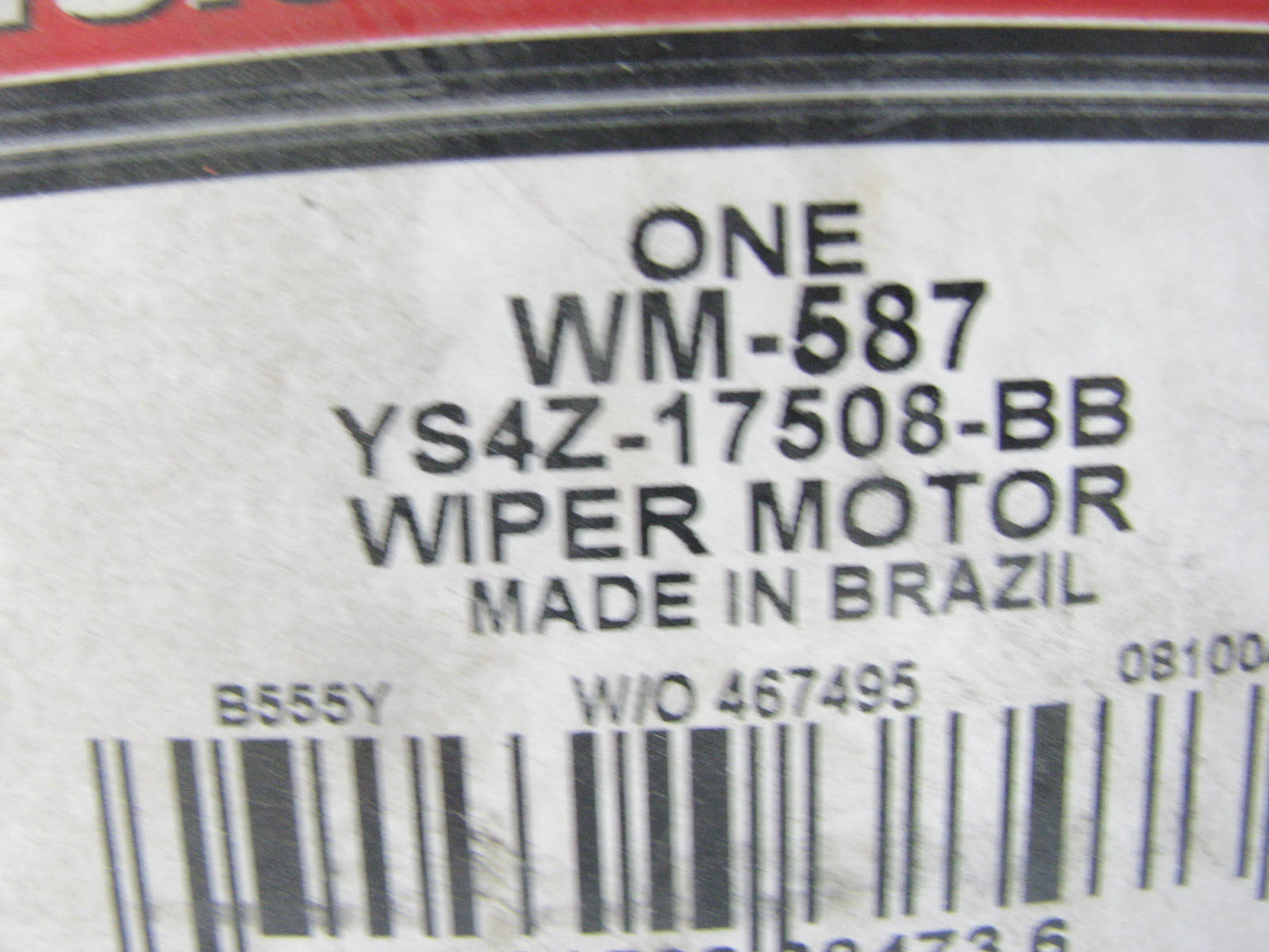 Motorcraft WM-587 Windshield Wiper Motor 2000-2005 Ford Focus - YS4Z-17508-BB