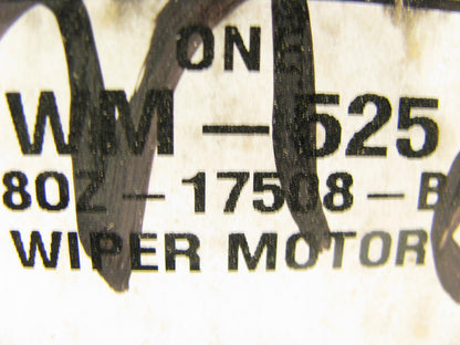 Motorcraft WM525 Windshield Wiper Motor - F8OZ-17508-BA F7DU-17B571-AA