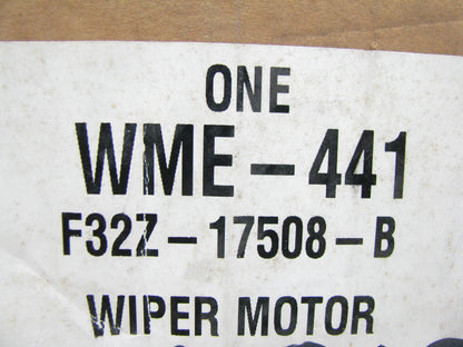 Motorcraft WME-441 Rear Window Wiper Motor 1993-1997 Ford Probe - F32Z-17508-B