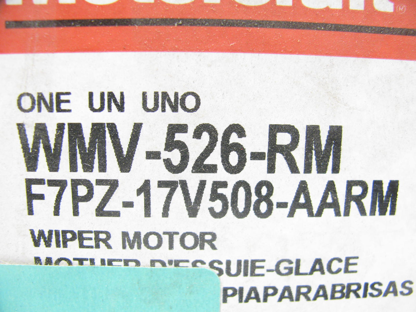 Motorcraft WMV-526-RM Reman Windshield Wiper Motor 1995 Ford Windstar