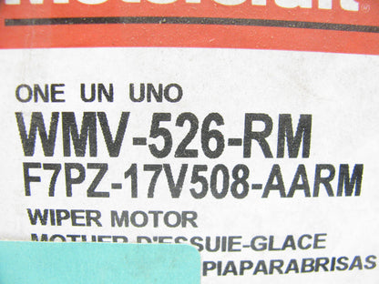 Motorcraft WMV-526-RM Reman Windshield Wiper Motor 1995 Ford Windstar