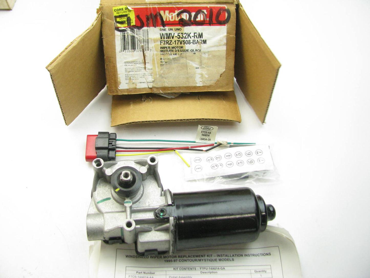 Motorcraft WMV-532K-RM Remanufactured Windshield Wiper Motor - F7RZ-17V508-BARM