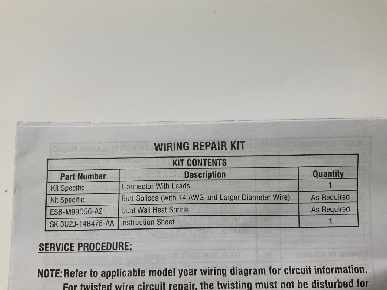 Motorcraft WPT-1306 Ambient Air Temperature Sensor Connector