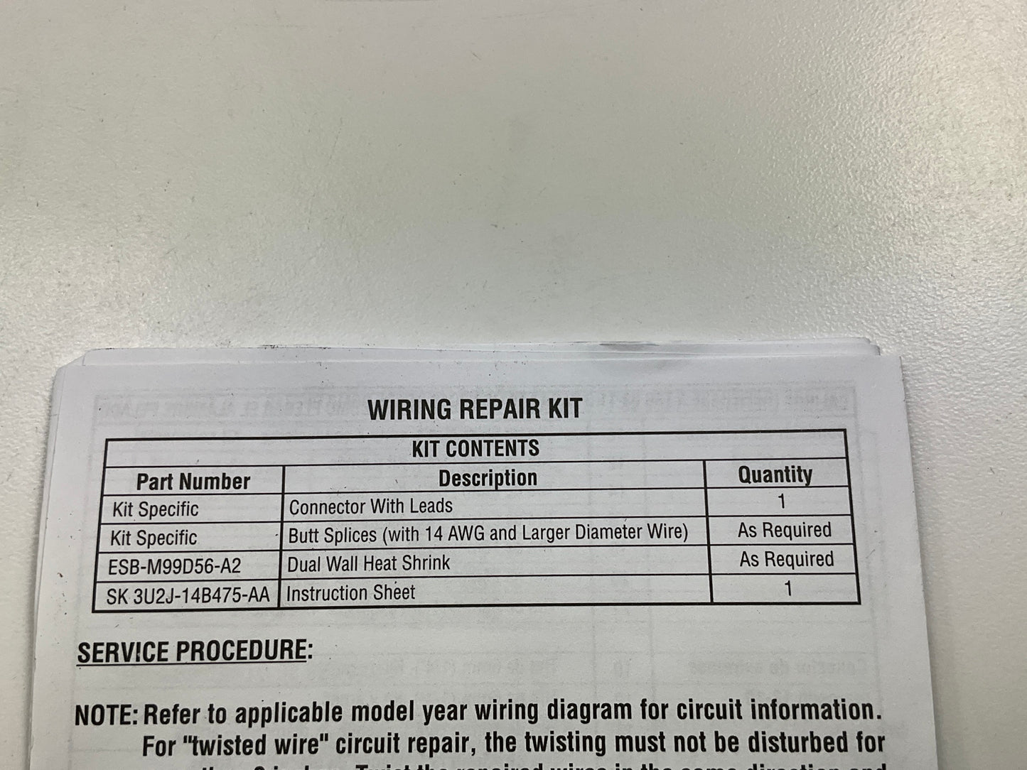 Motorcraft WPT-279 Anti-Theft Module Pigtail Wire Harness Connector