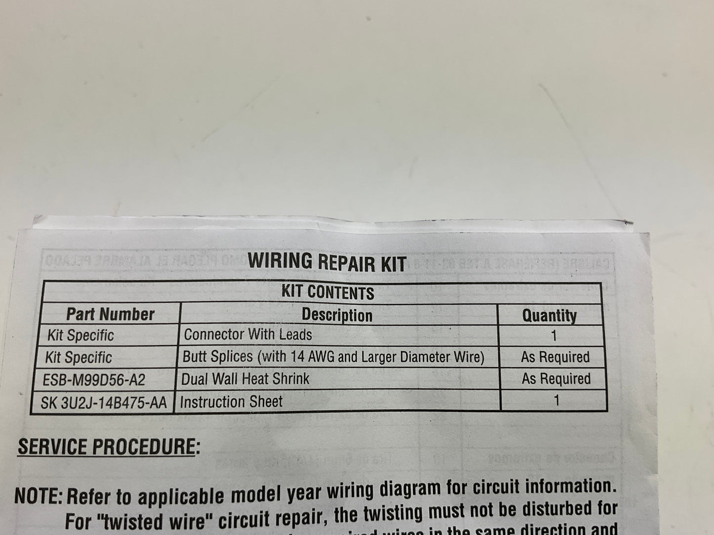 Motorcraft WPT-314 Glove Box Light Lamp Connector - 3U2Z-14S411-EHA