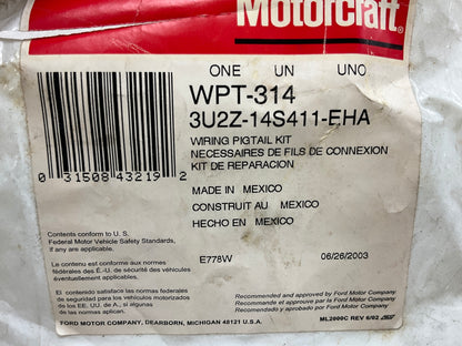 Motorcraft WPT-314 Glove Box Light Lamp Connector - 3U2Z-14S411-EHA