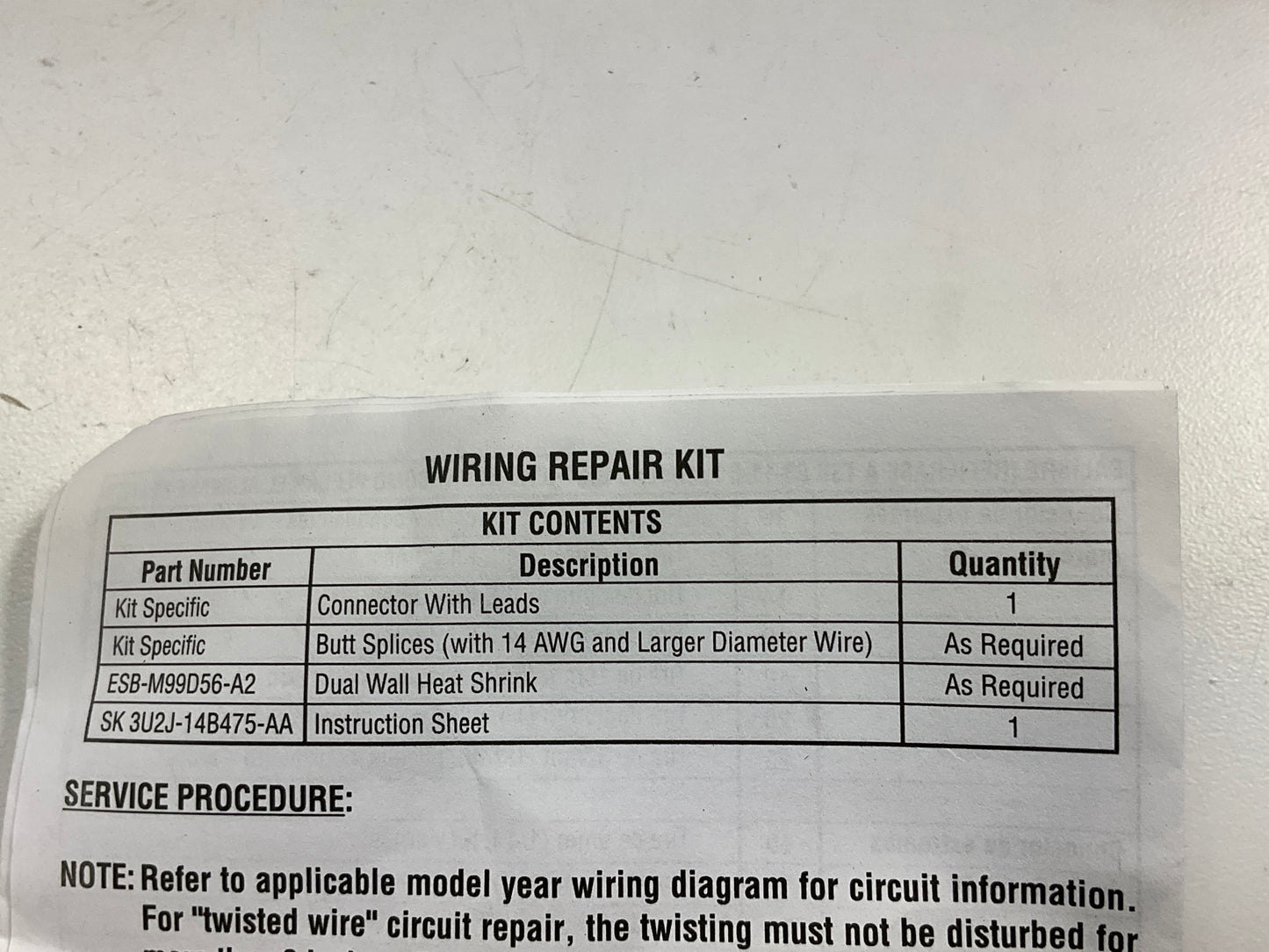 Motorcraft WPT-423 Front Left Door Lock Switch Wiring Pigtail 1993-98 Mark VIII