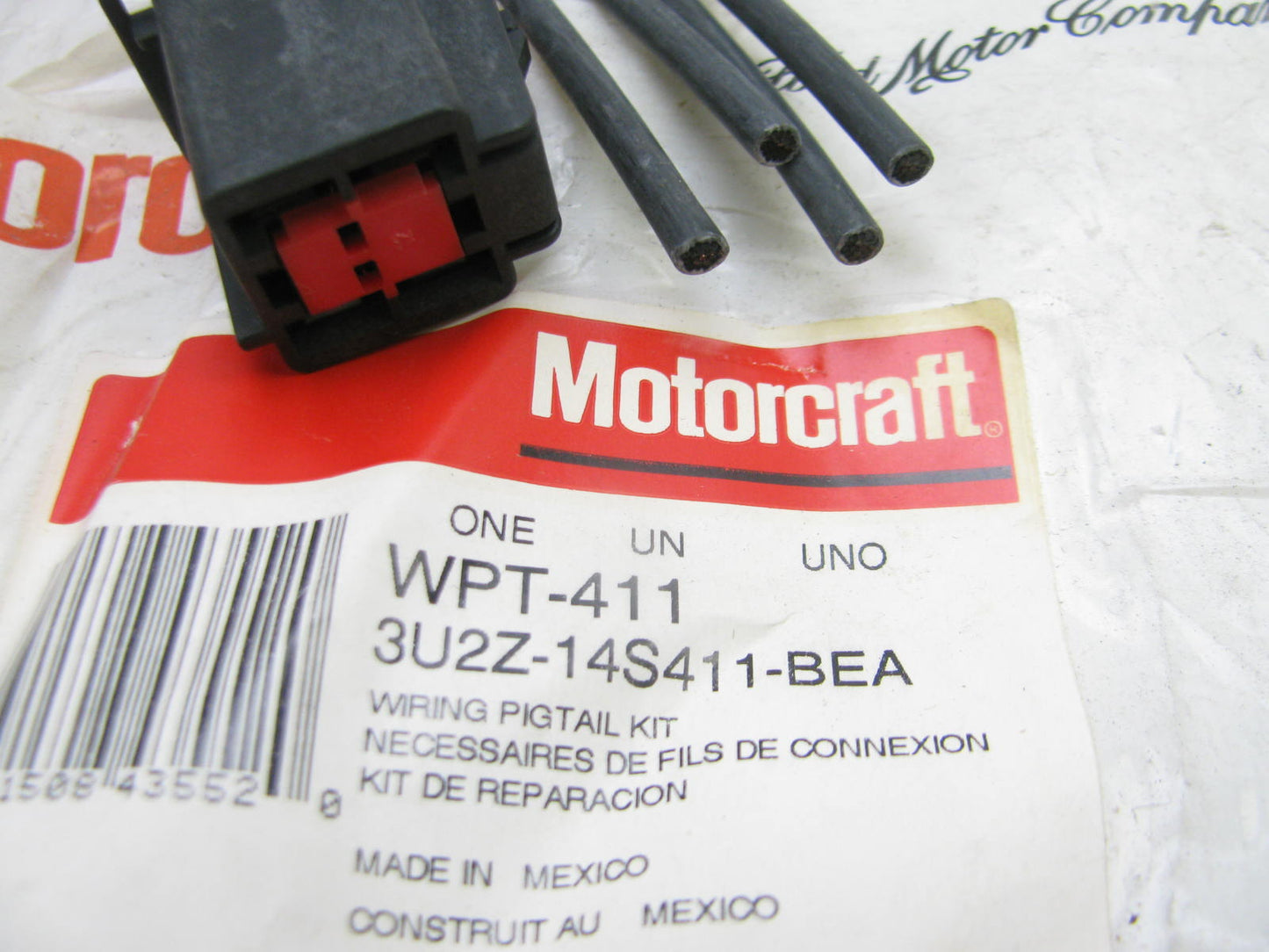 Motorcraft WPT411 Door Control Module Pigtail Harness Connector - 98-99 Town Car