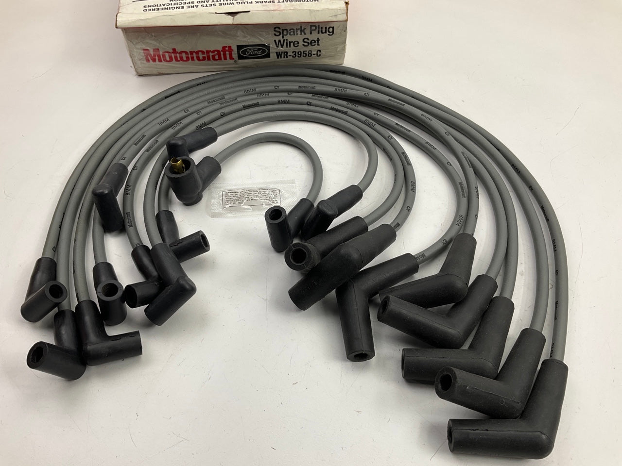 Motorcraft WR-3958-C Ignition Spark Plug Wire Set OEM Ford E4PZ-12259-G
