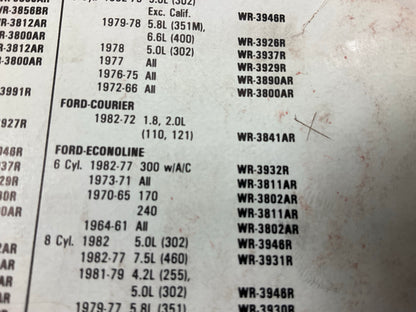 NOS OEM Motorcraft WR3841AR Ignition Spark Plug Wire Set - 1972-82 Ford Courier