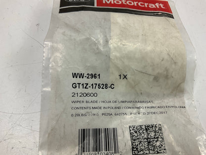 Motorcraft WW2961 Rear Back Glass Wiper Blade - 2014-2022 Ford Transit Connect