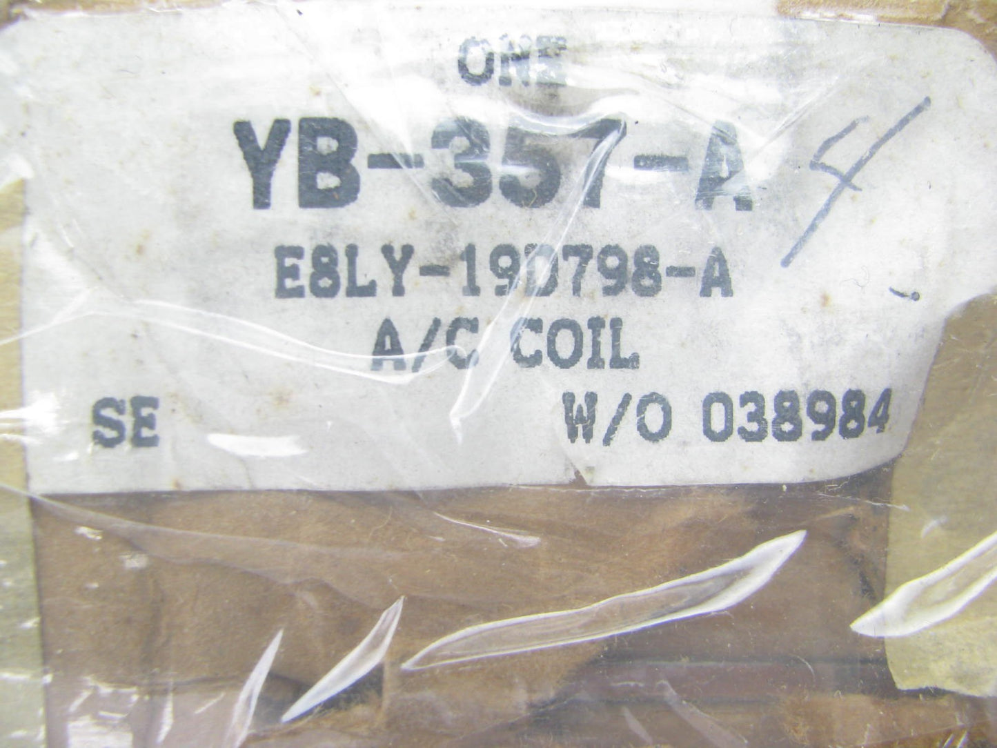 Motorcraft YB-357-A A/C Compressor Clutch Coil OEM Ford E8LY-19D798-A