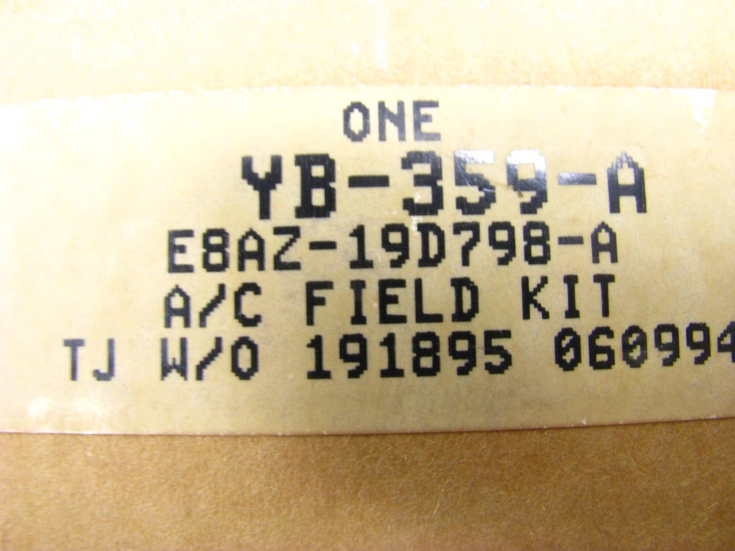 NEW GENUINE Motorcraft YB-359-A A/C Compressor Clutch Coil FORD # E8AZ-19D798-A