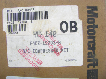 Motorcraft YC-140 A/C Compressor  NO CLUTCH ( F4CZ-19703-B )