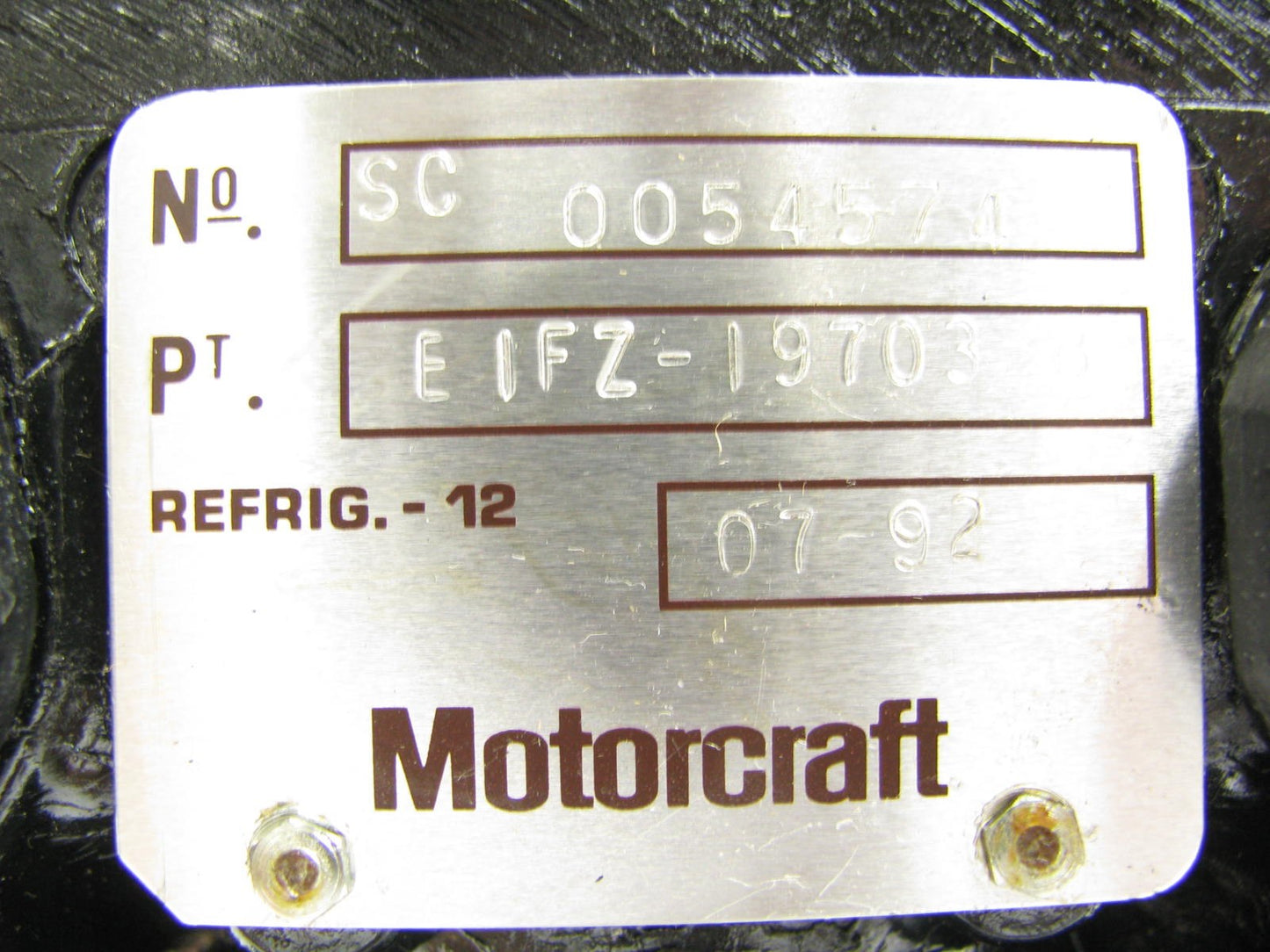 New Genuine OEM Motorcraft YC-26 A/C Compressor E1FZ-19703-BA 1982-1985 Escort